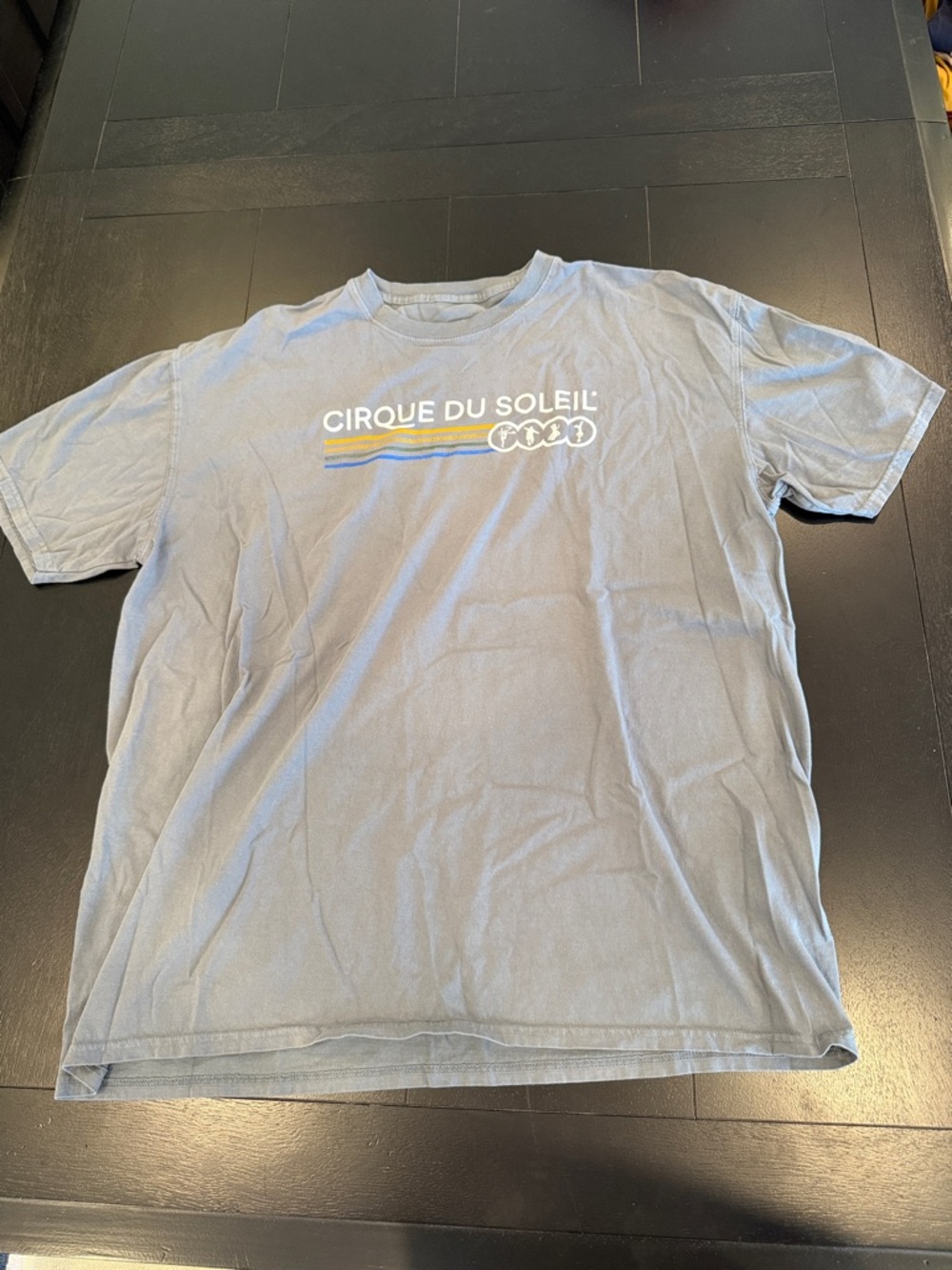 Official Cirque du Soleil Retro Acrobat Graphic Tee - XL Slate Grey